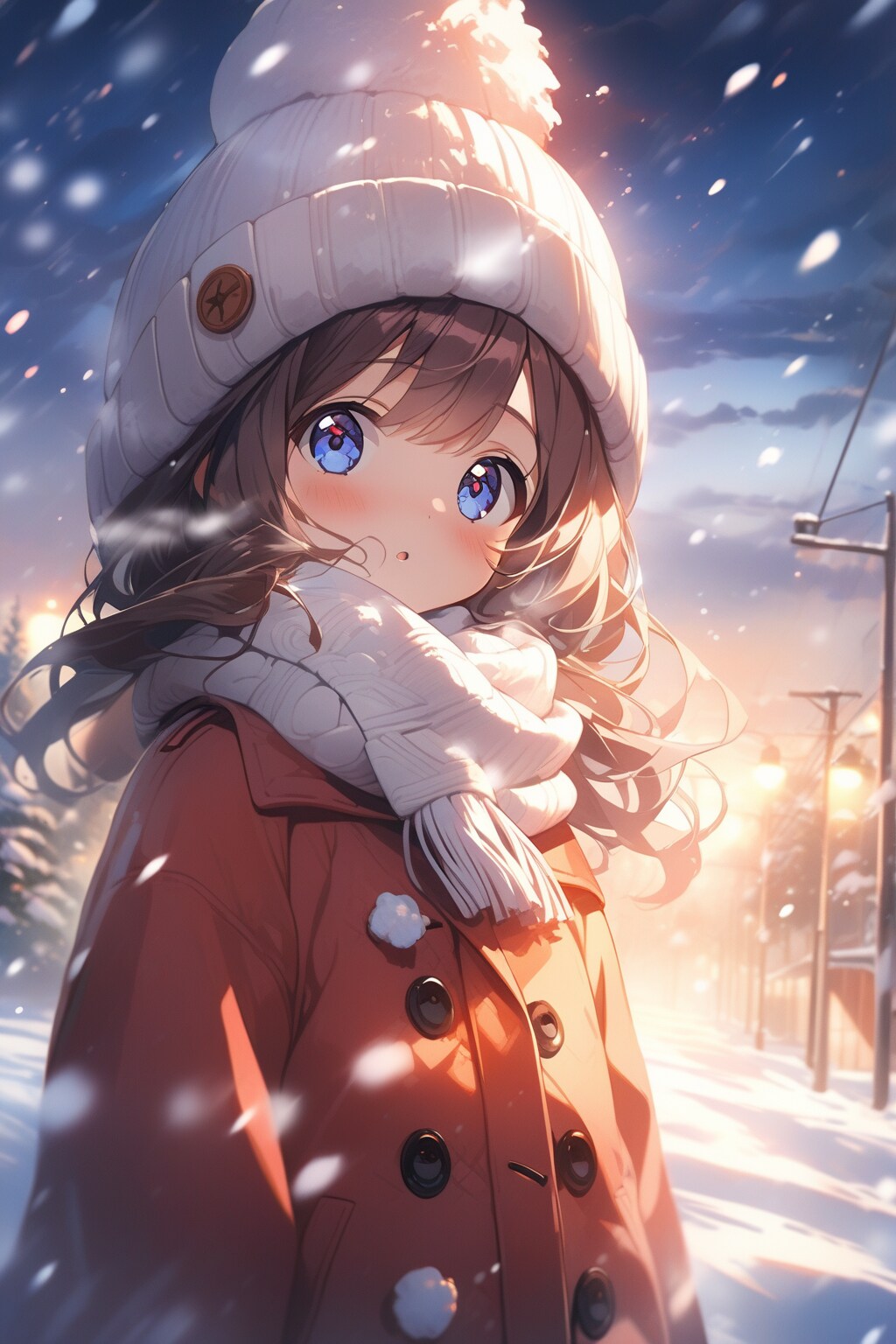 吹雪の中でも