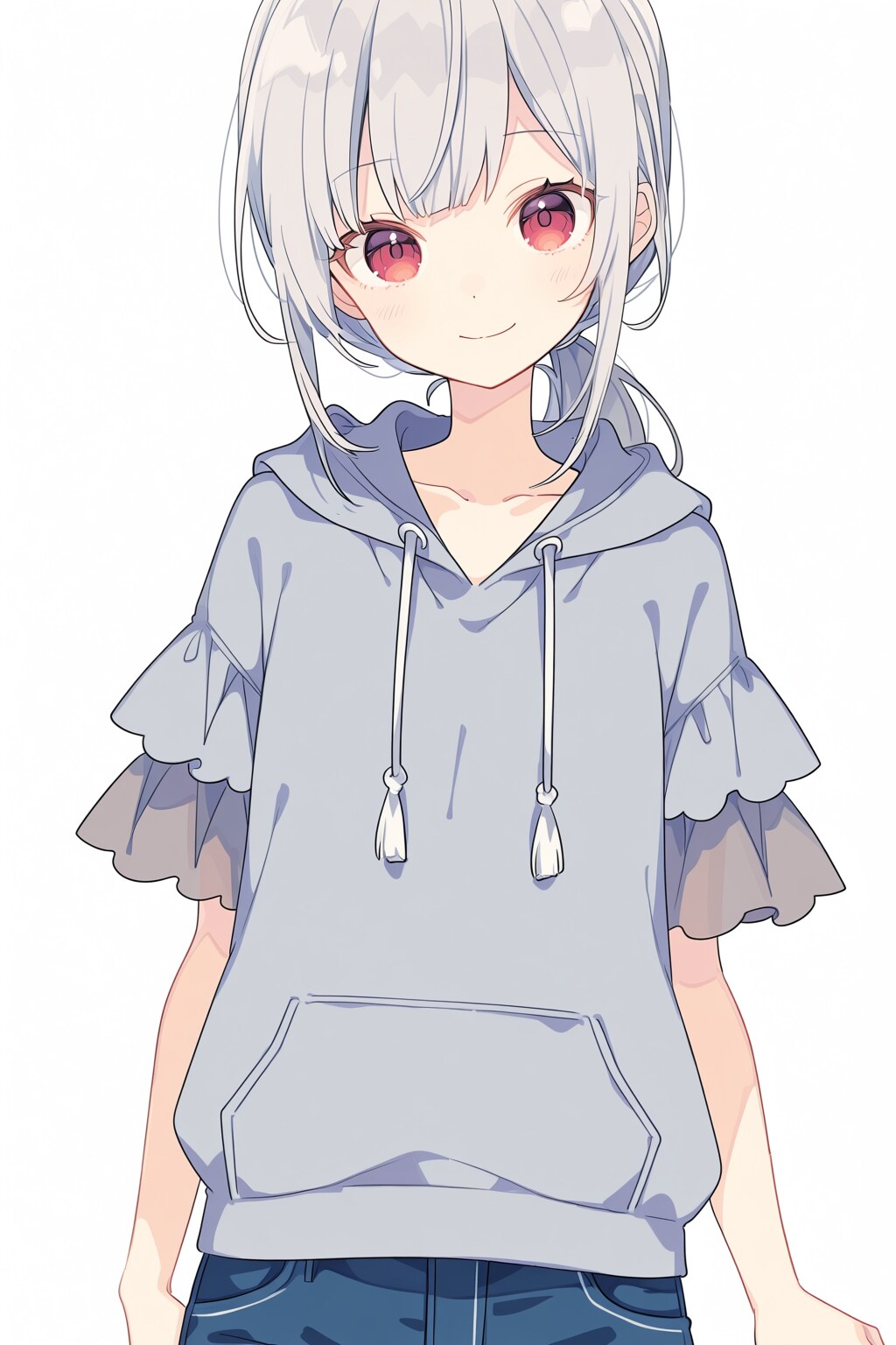 ちょっとフリルのパーカー | の人気AIイラスト・グラビア