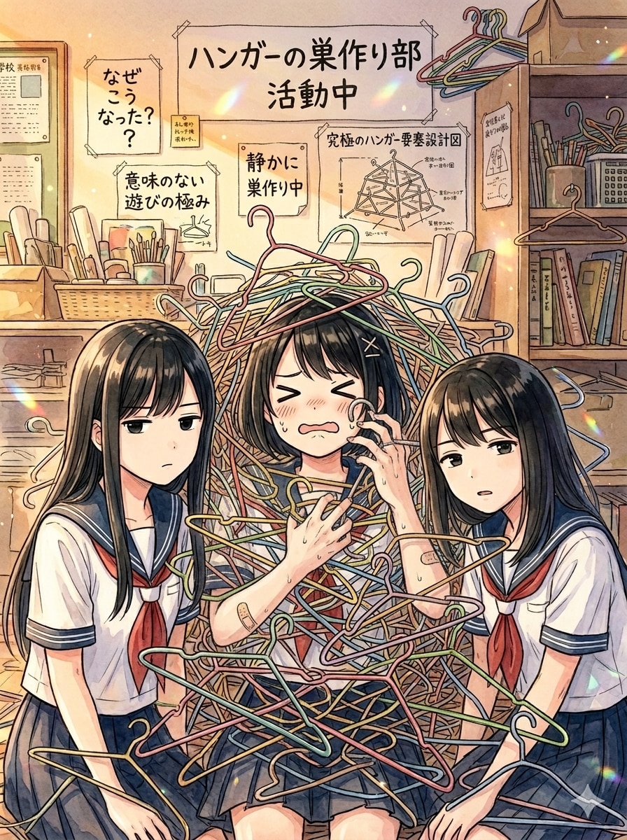ハンガーで巣作り | の人気AIイラスト・グラビア