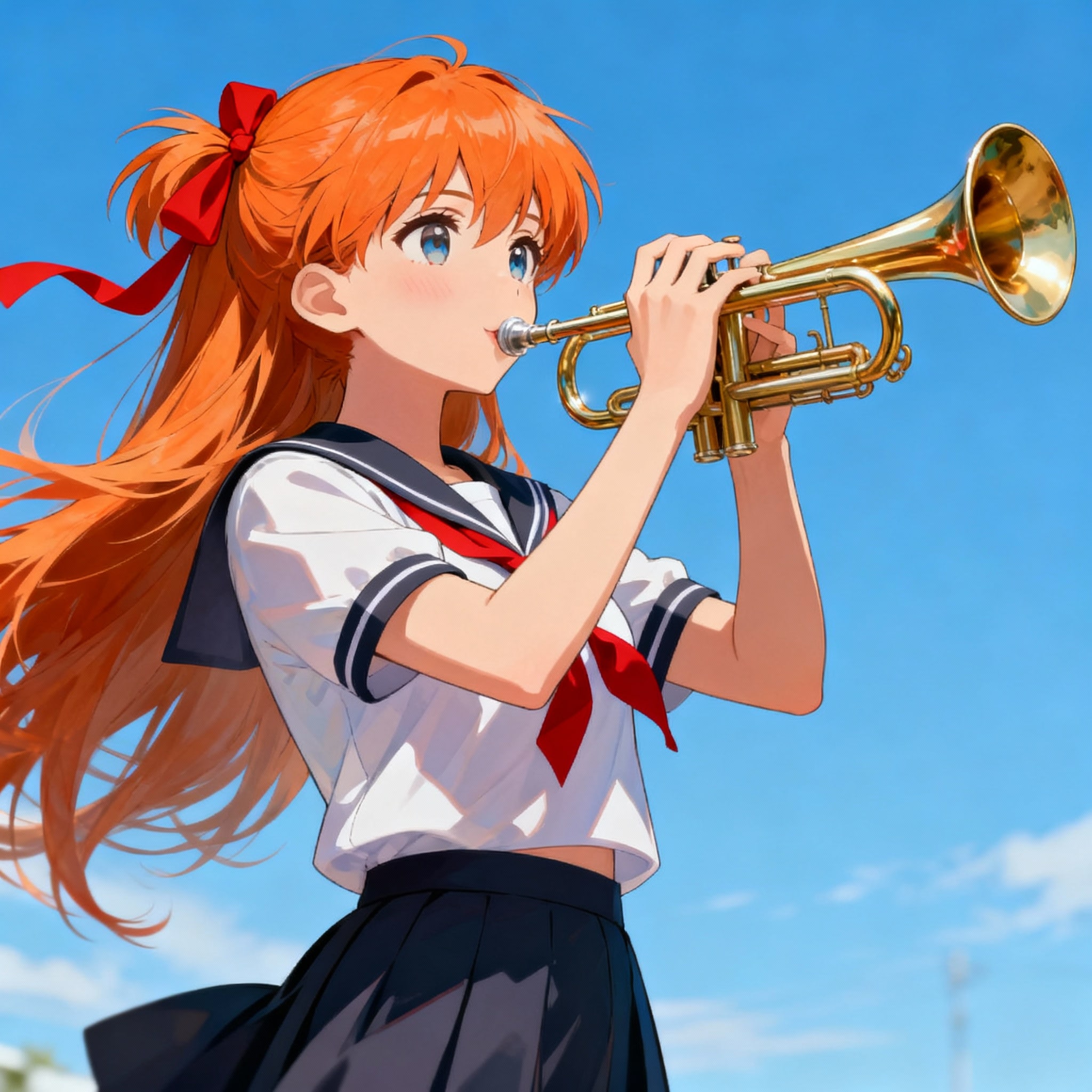 トランペットを吹く | の人気AIイラスト・グラビア