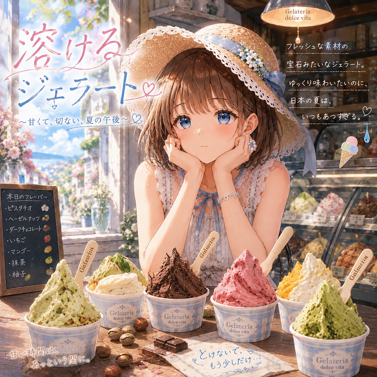 溶けるジェラート | の人気AIイラスト・グラビア