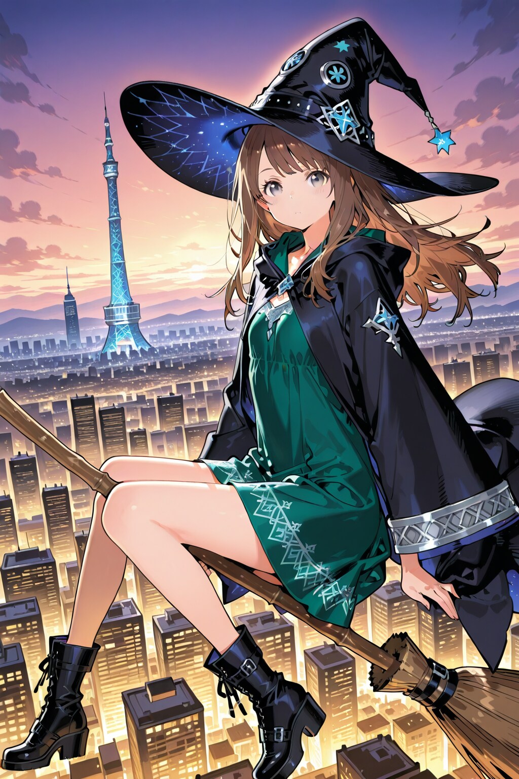 都市をいく魔女 | の人気AIイラスト・グラビア