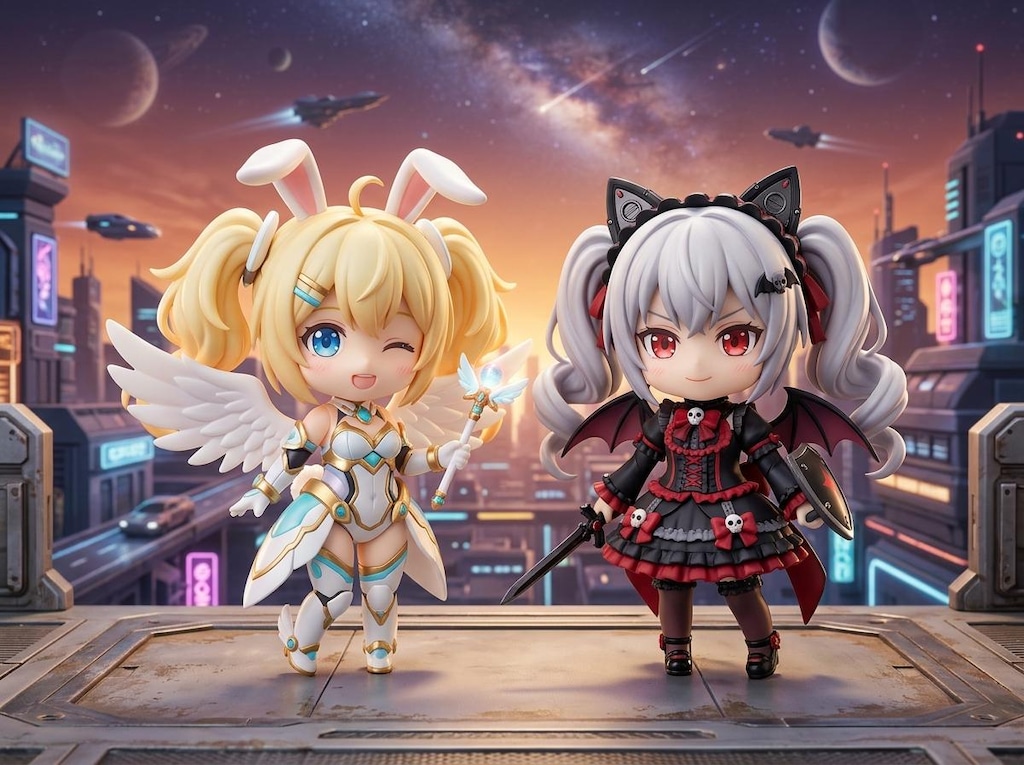 金ツイぴょん。銀ツイにゃん