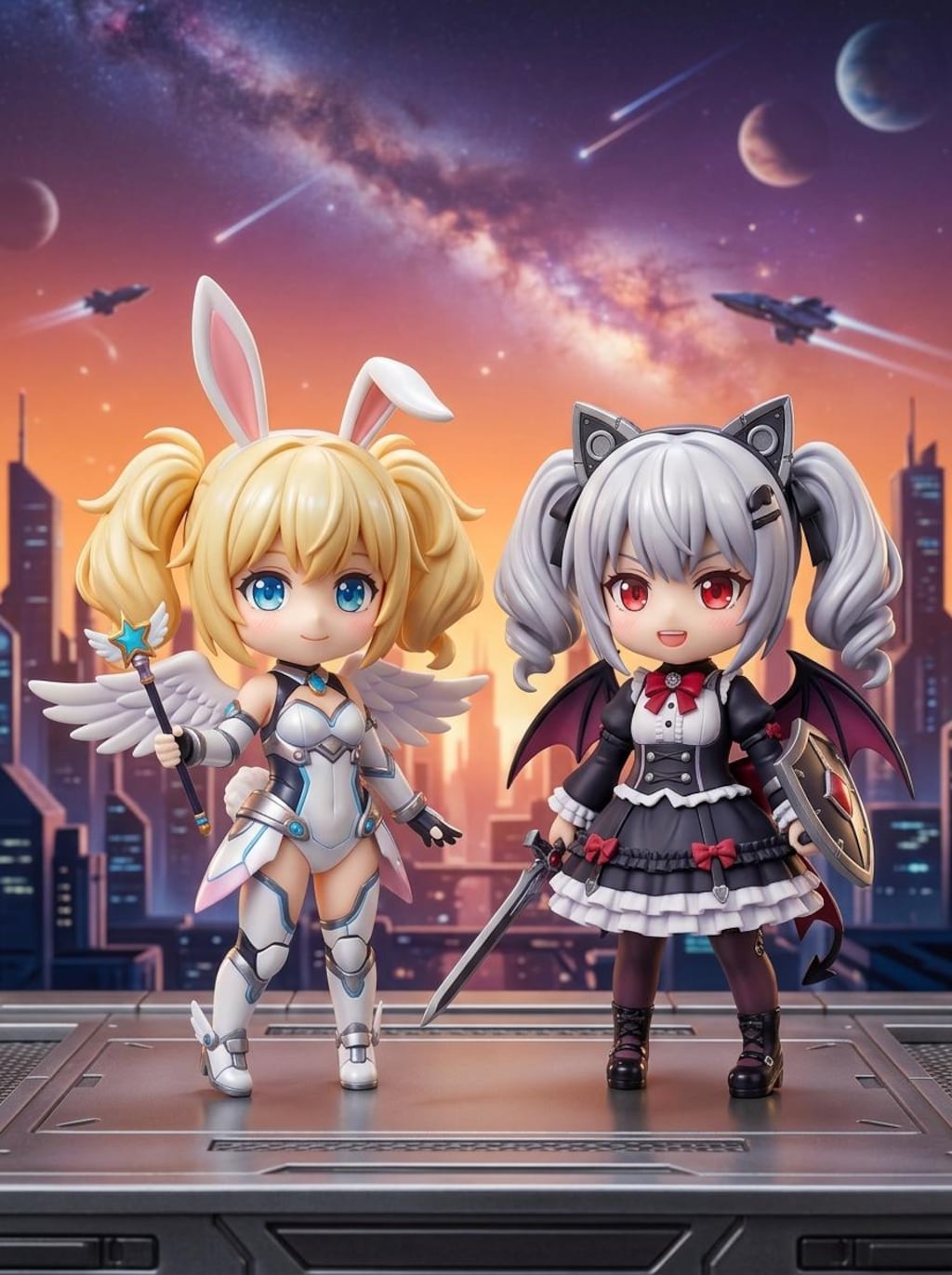 金ツイぴょん。銀ツイにゃん