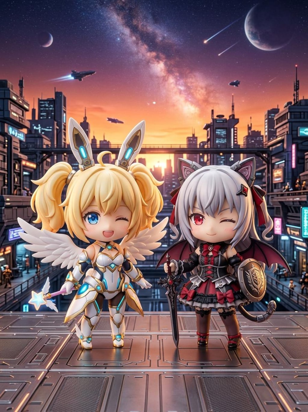 金ツイぴょん。銀ツイにゃん