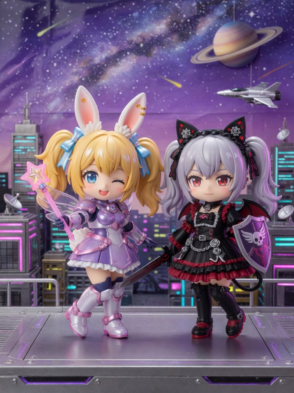 金ツイぴょん。銀ツイにゃん
