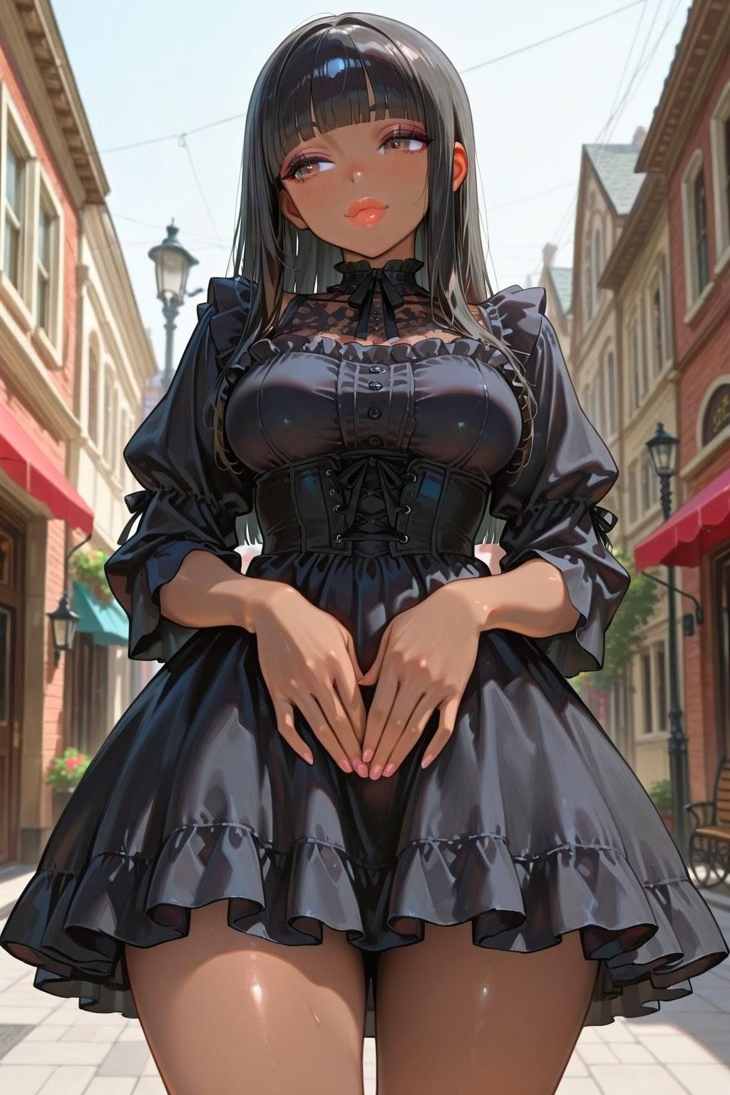 褐色ゴスちゃん（リアル風）