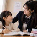 家庭教師をする女の子 4枚目