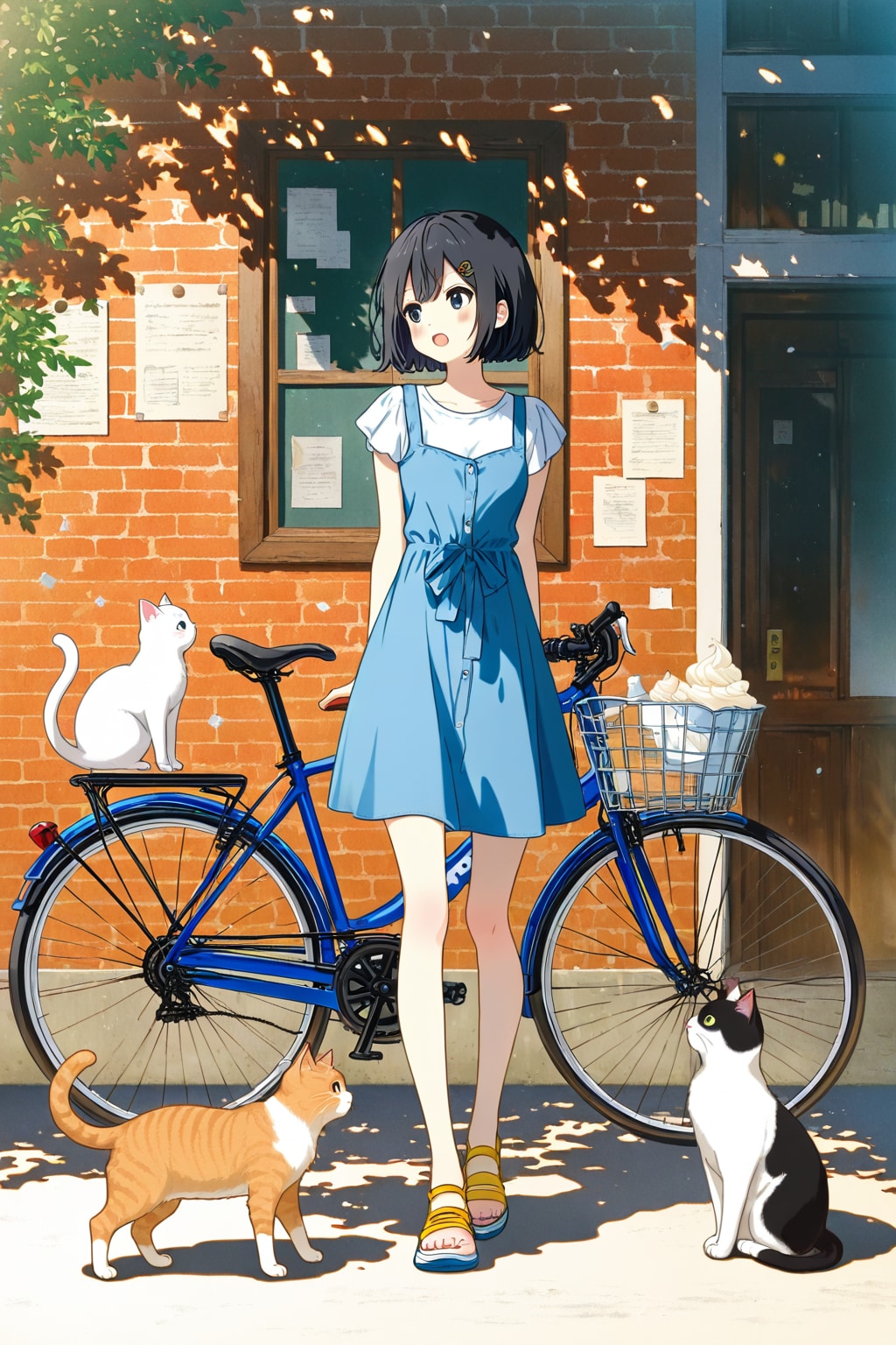 猫と自転車と