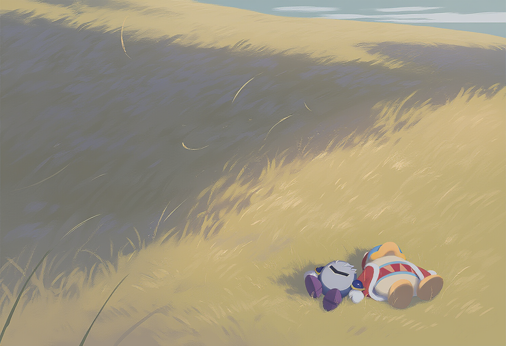 V4フル版　カービィ　デデデ大王　メタナイト　草原スヤスヤ