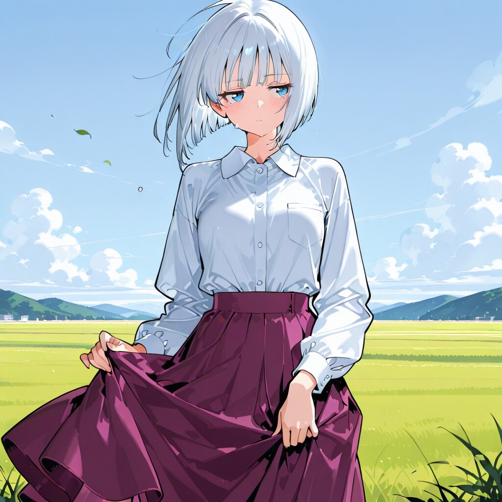 何か言いたくてモジモジしてる白髪ちゃん