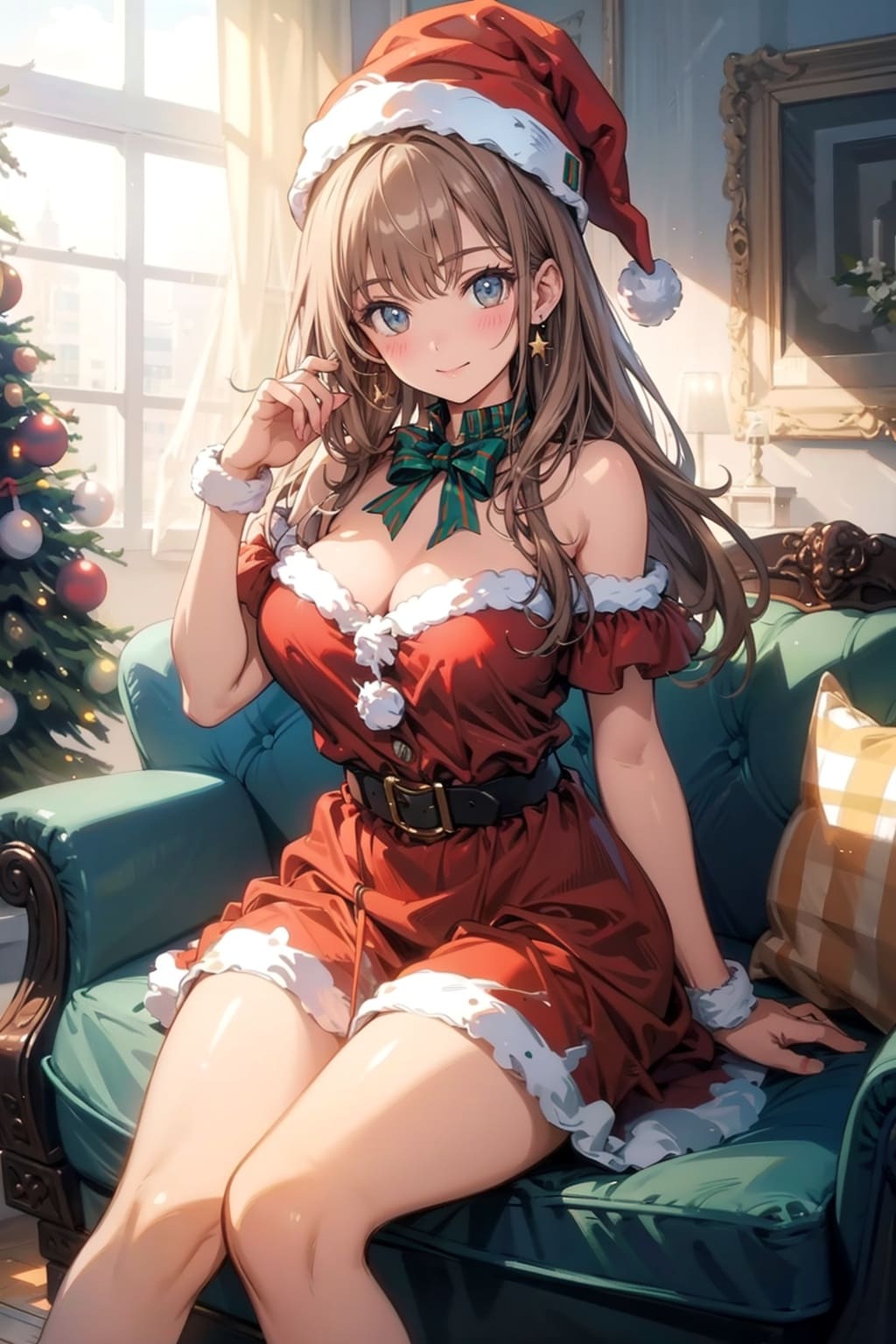 サンタコスの美少女