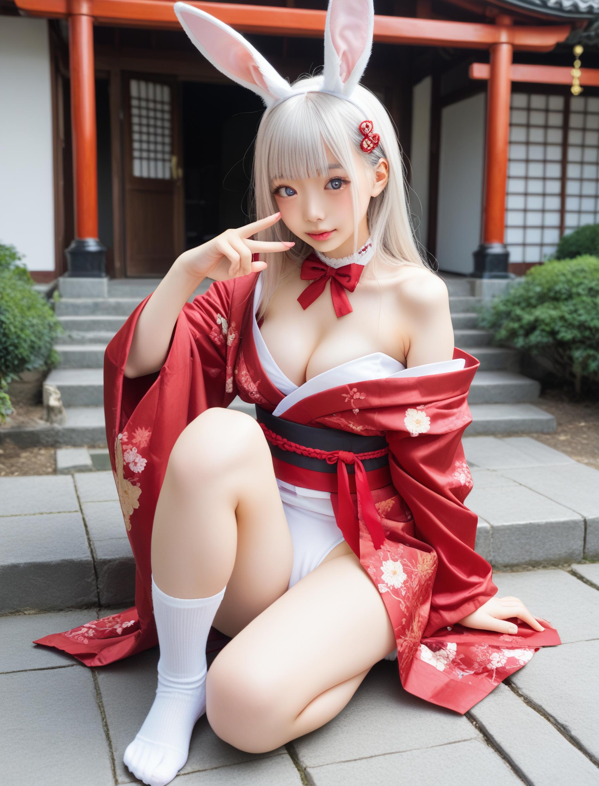うちの神社にお参り来てくださいね💖🐰💖
