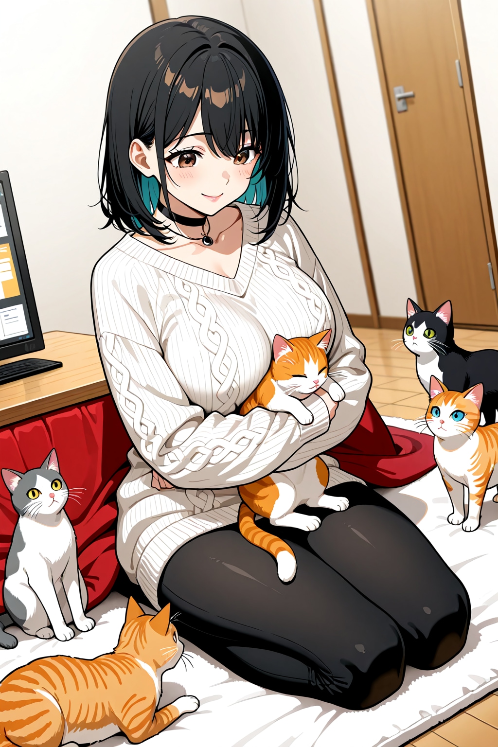 女の子とにゃんこ　その４