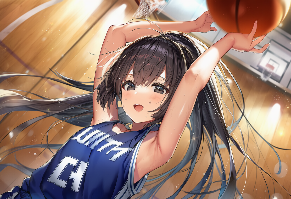 女子高生の体験入部　バスケ部編 | の人気AIイラスト・グラビア