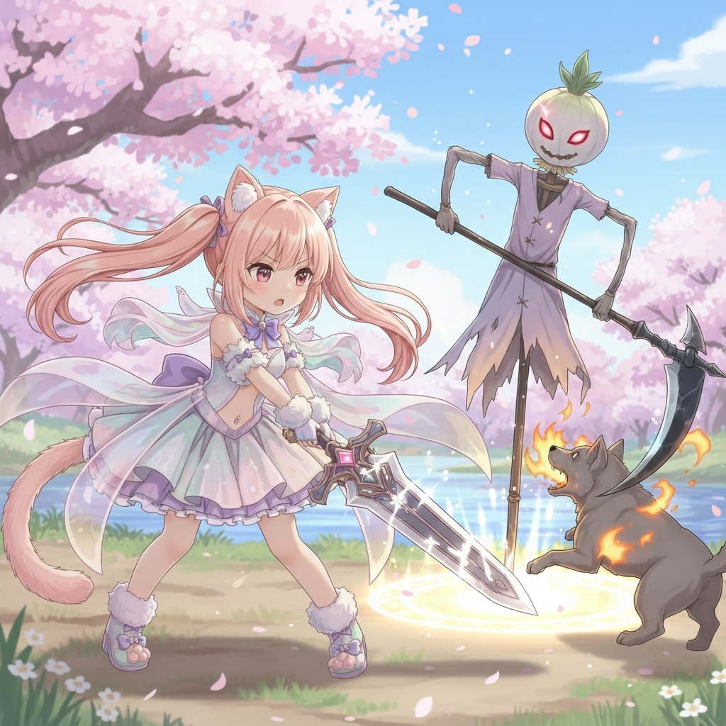 ももツイにゃん。戦う