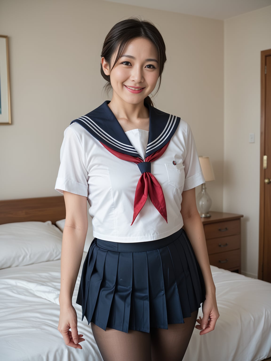 昔の制服着てみた7