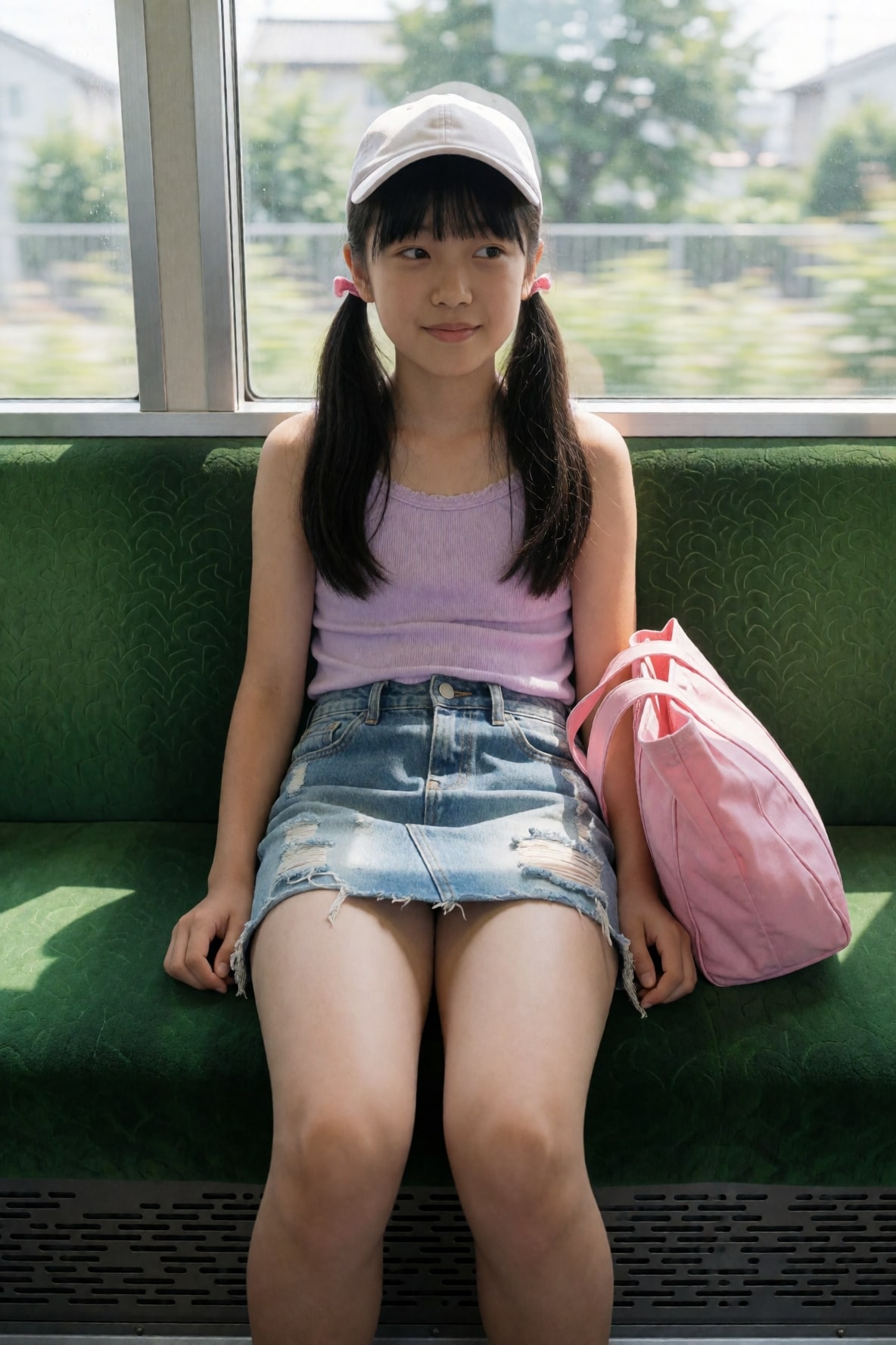 電車でおでかけガール