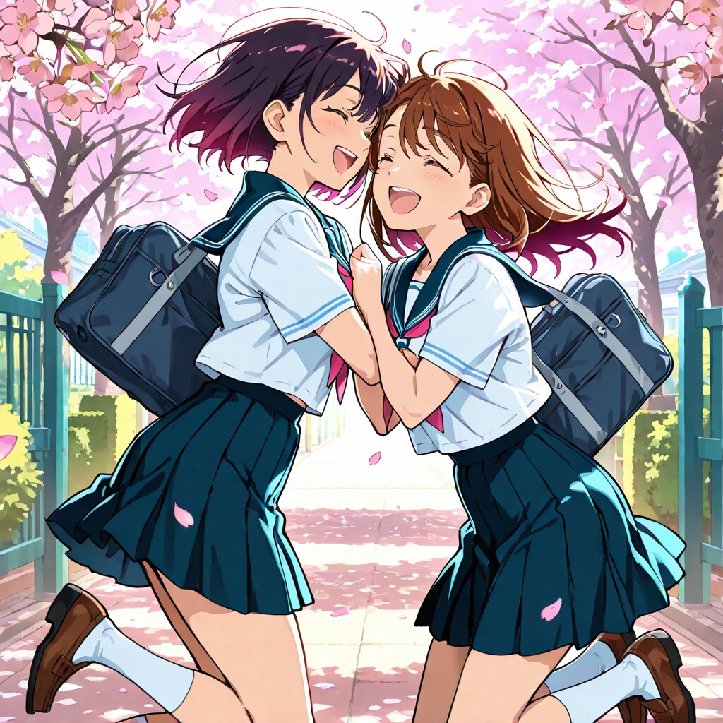 一緒のクラスだー！ | の人気AIイラスト・グラビア