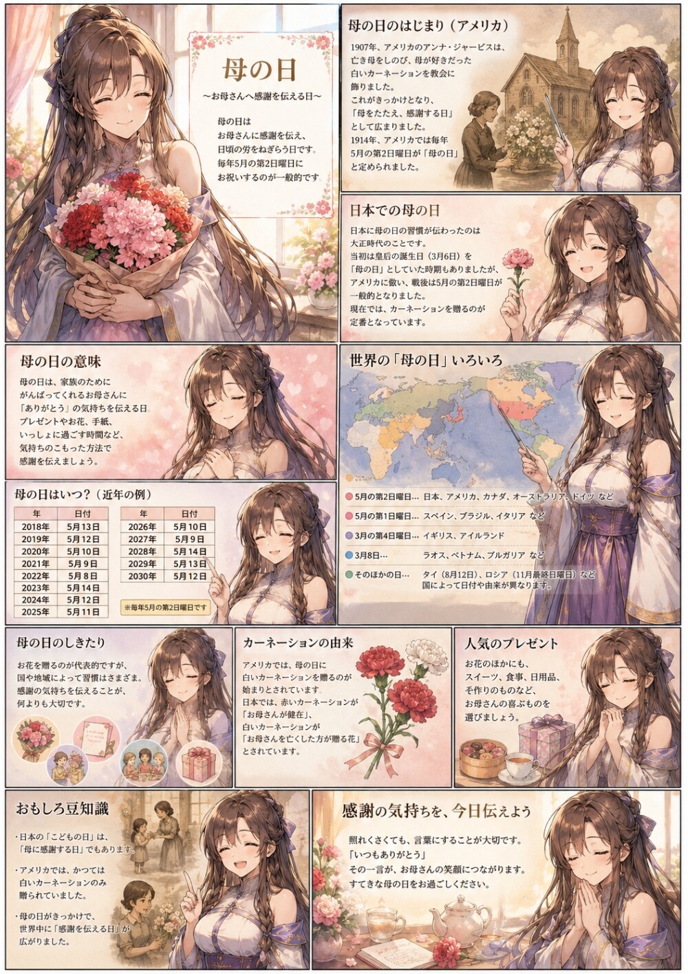 母の日解説学習漫画
