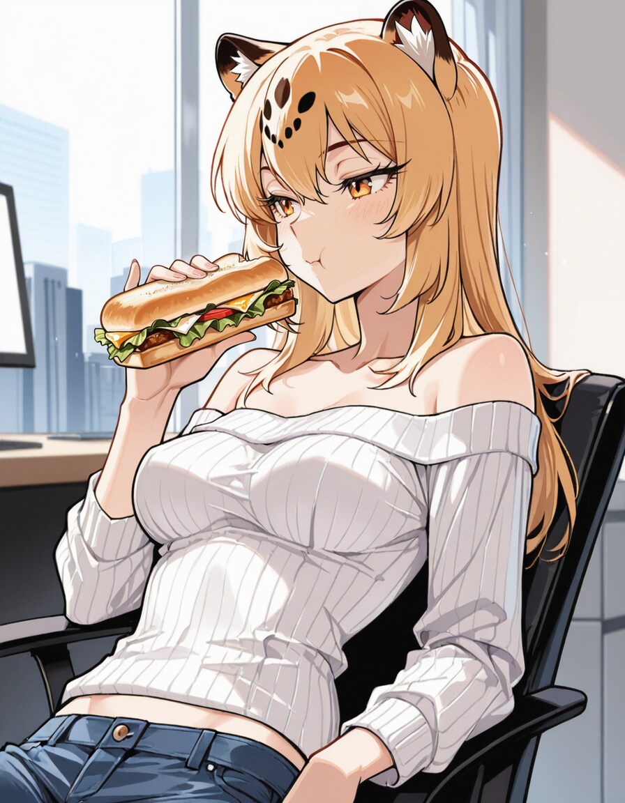 オフィスランチのジャガー娘