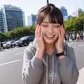 パーカーちゃんストリートスナップ 4枚目