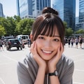 パーカーちゃんストリートスナップ 2枚目