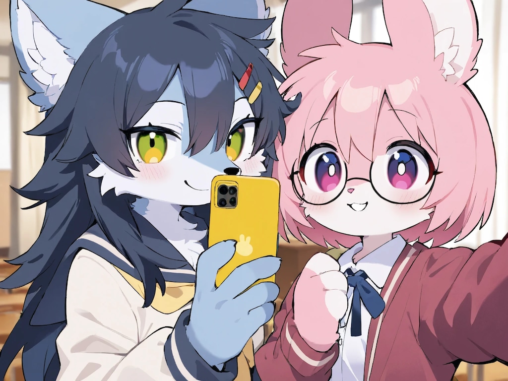 ちょっとだけ不良な子たち🐺🐰