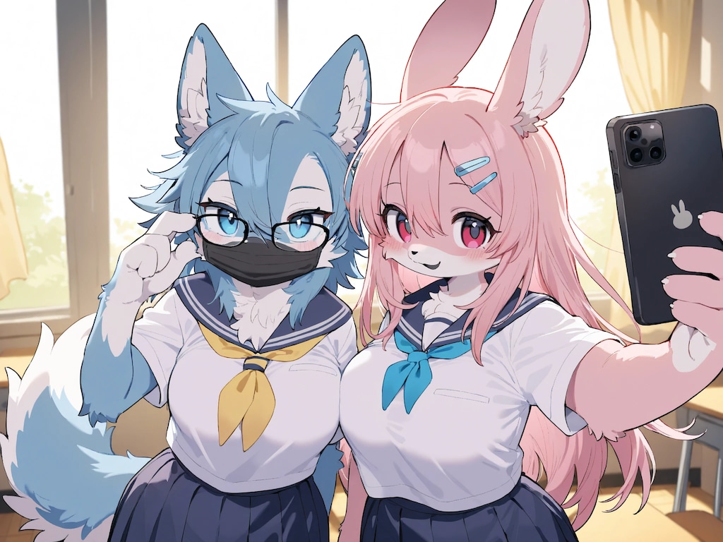 ちょっとだけ不良な子たち🐺🐰
