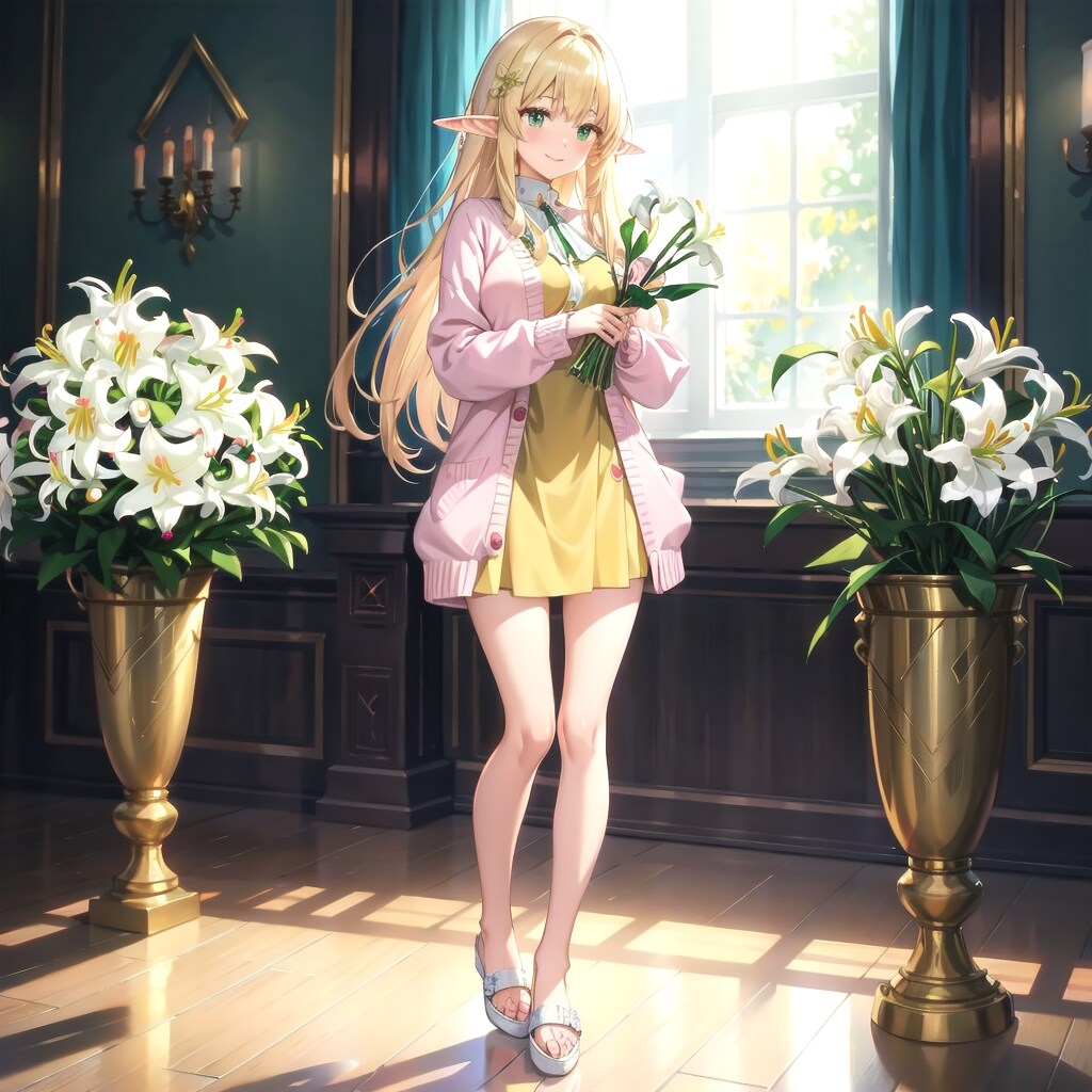 百合の花をどうぞ