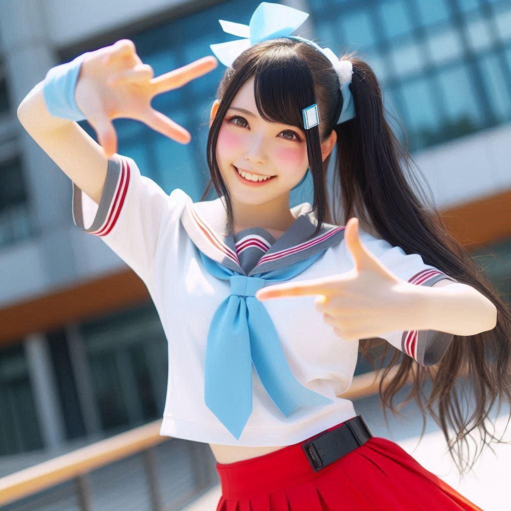 指フレームにチャレンジ