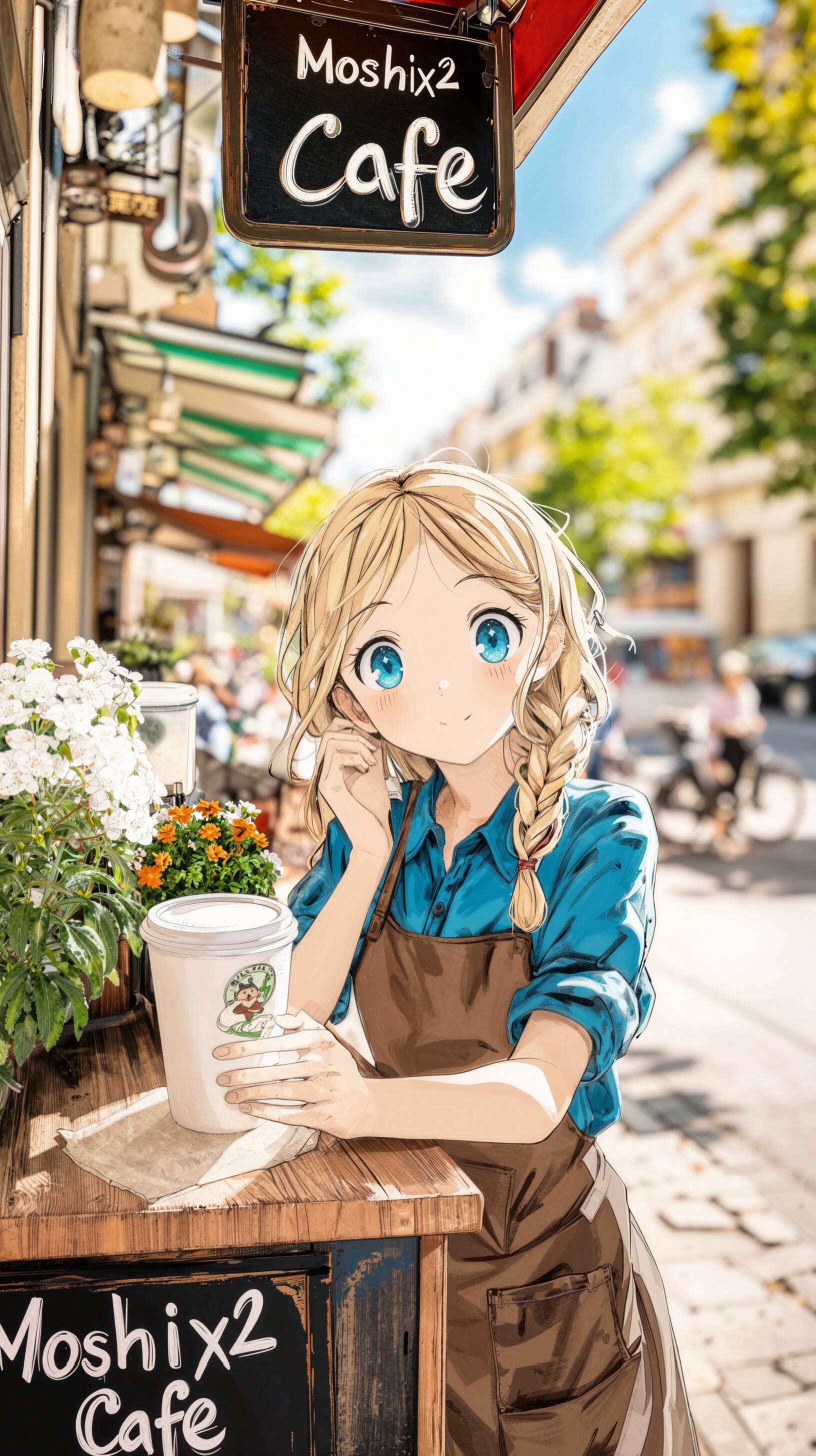 カフェの看板娘