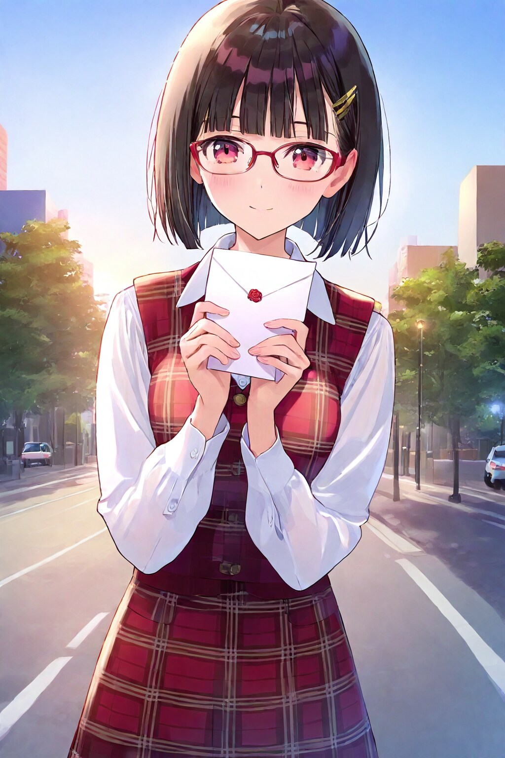 メガネちゃん👓✨からのお手紙……💕 | の人気AIイラスト・グラビア