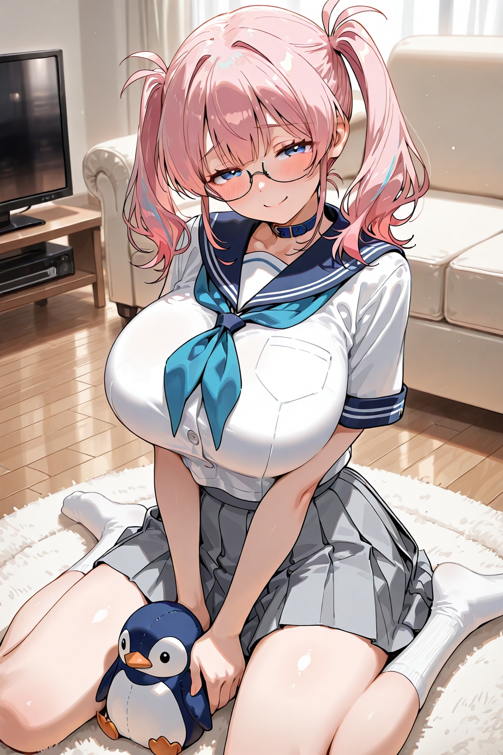 彼女の家で