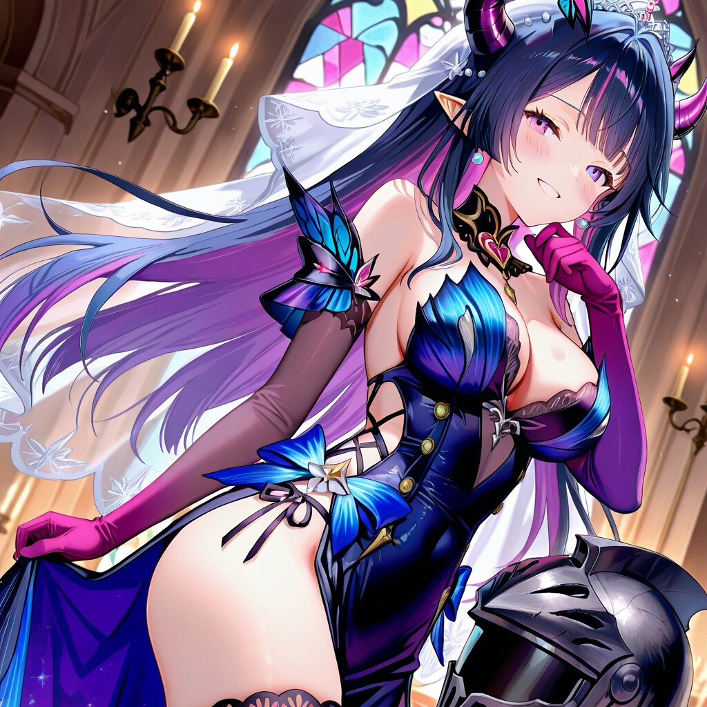 コレをウェディングドレスと言っても良いのだろうか？いや、けど、教会だし