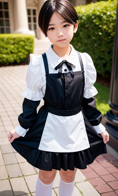 メイド服の男の娘