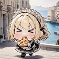 🇮🇹🍕メイドちゃん in ナポリ🍕🇮🇹〜おピッツァ聖地巡礼〜 2枚目