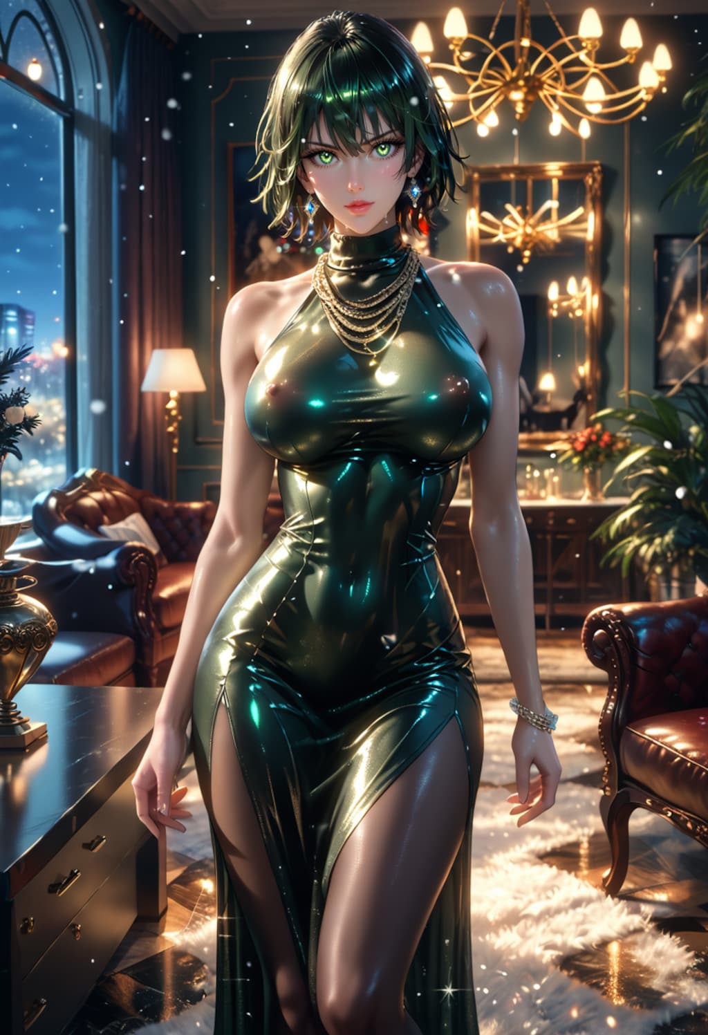 34. Date with Fubuki, Slingshot swimsuit.