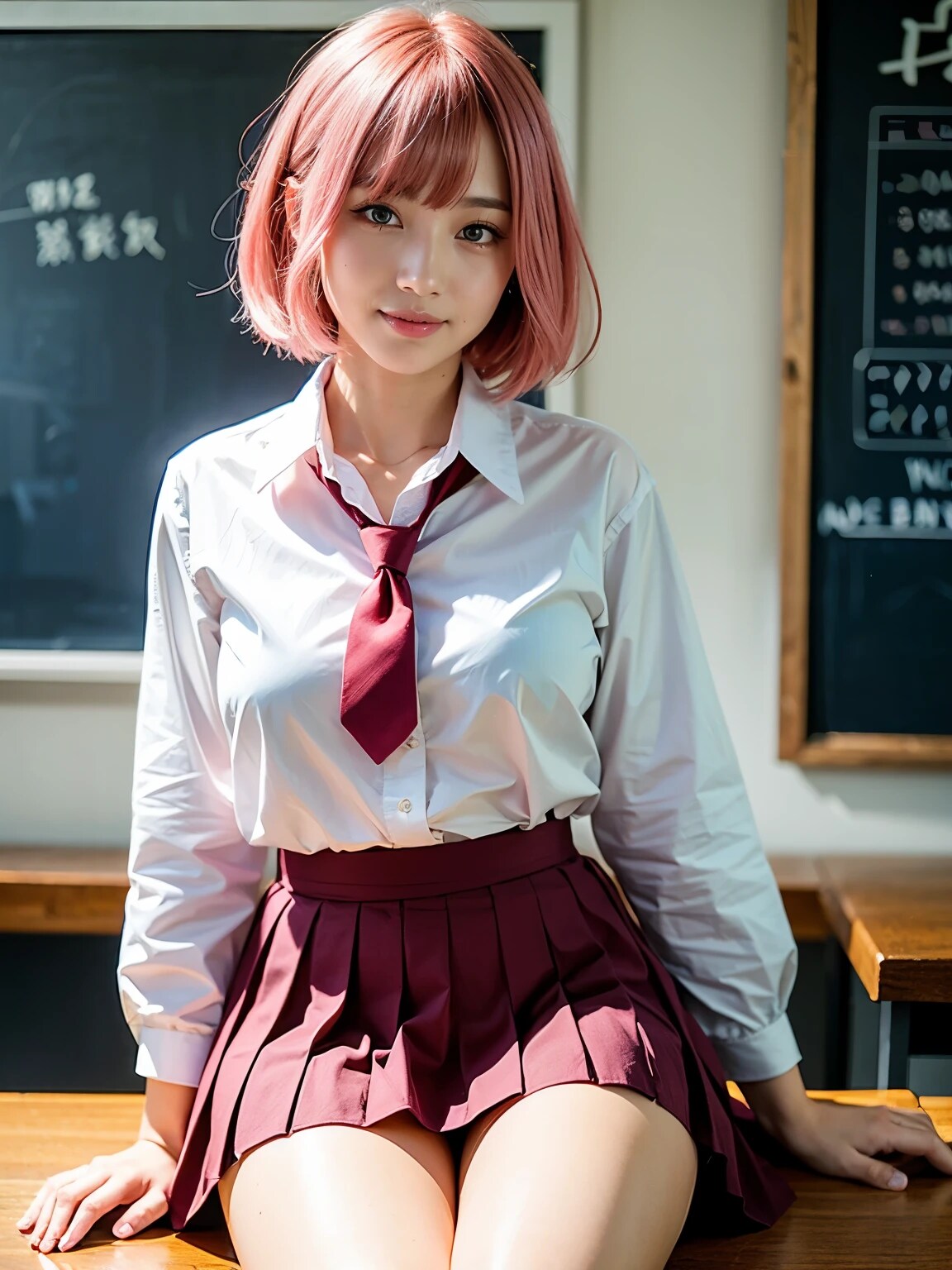 ピンクヘアガール