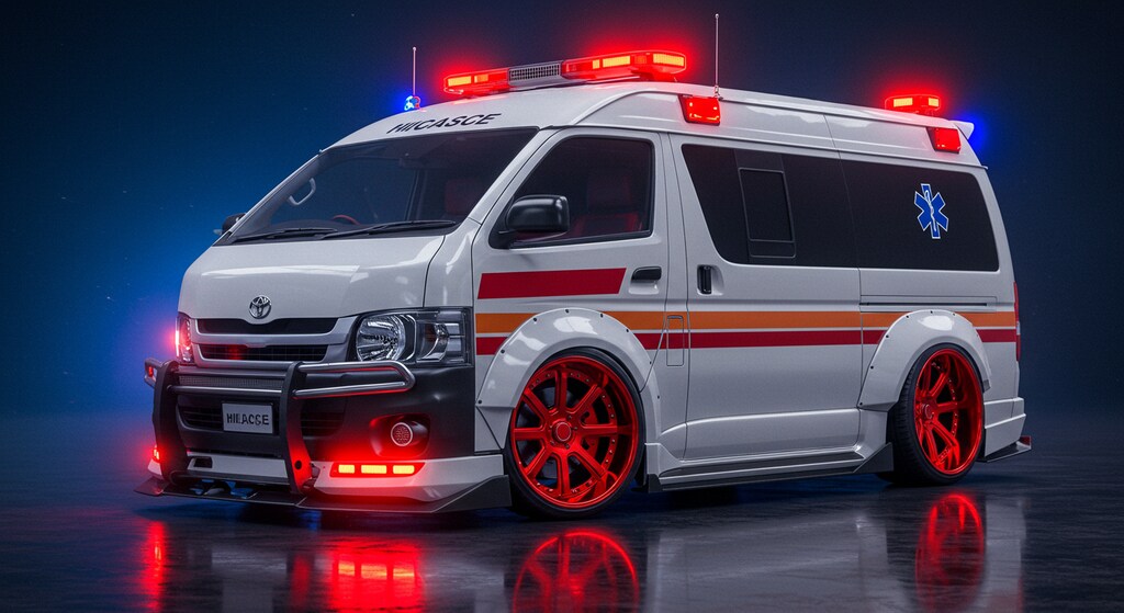 ハイエース救急車のドリ車
