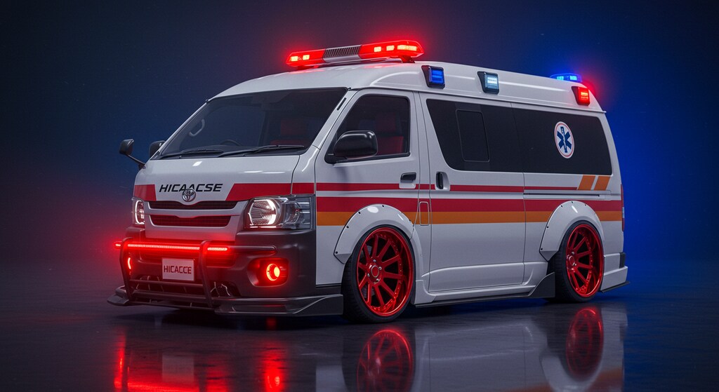 ハイエース救急車のドリ車