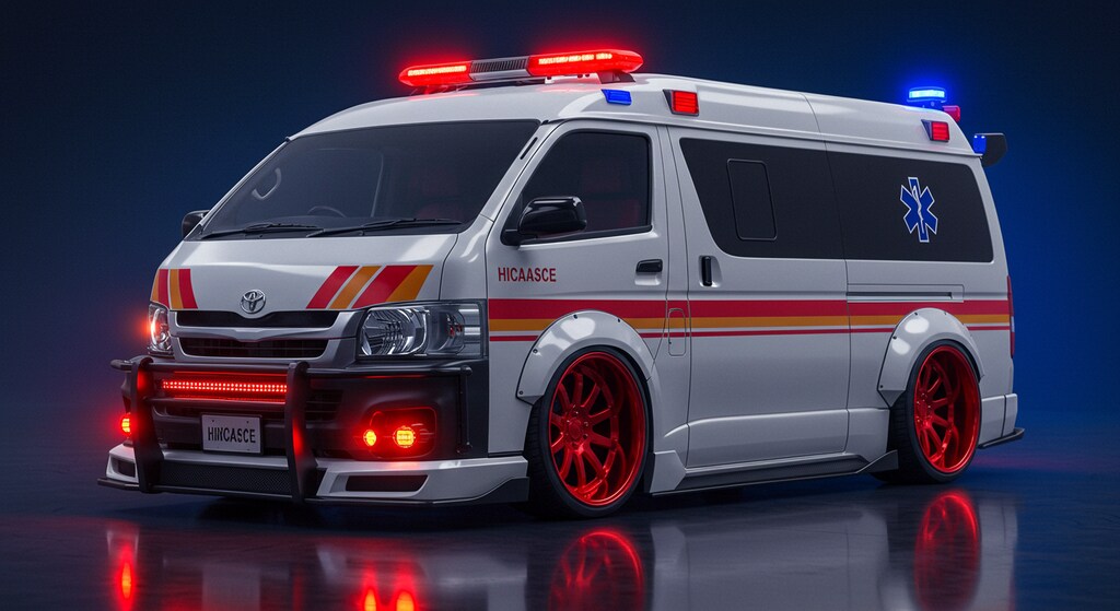 ハイエース救急車のドリ車