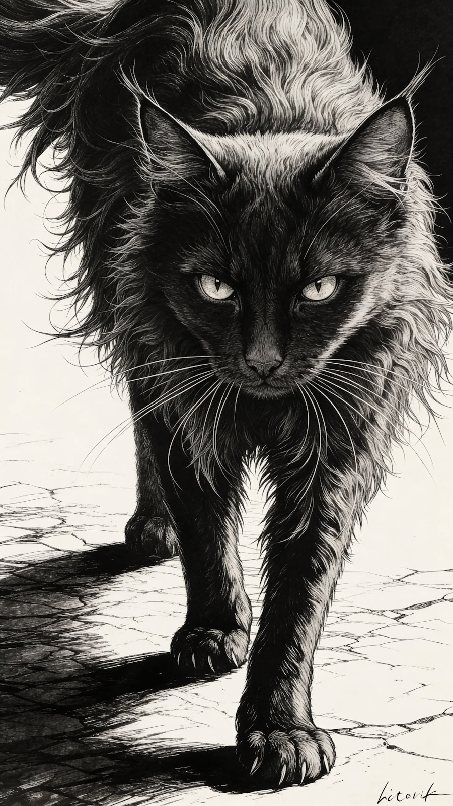 美しき闇の使者／スマホ壁紙アーカイブ | の人気AIイラスト・グラビア