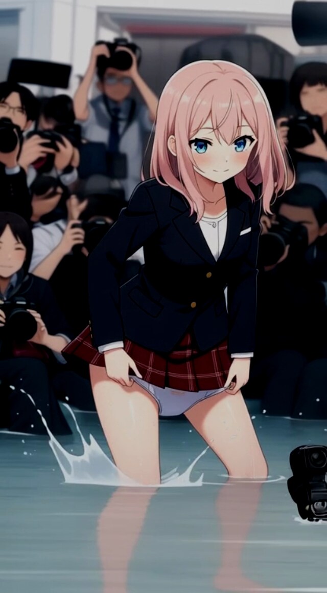 撮影会中にパンティを脱ぎ捨ててみた
