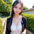 三つ編みの女の子。ブラック。 4枚目