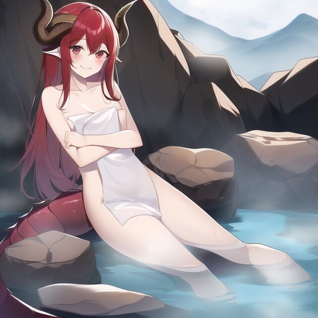 竜少女の湯治