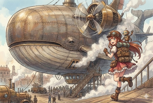 飛行船『リヴァイアサン三世号』 | の人気AIイラスト・グラビア