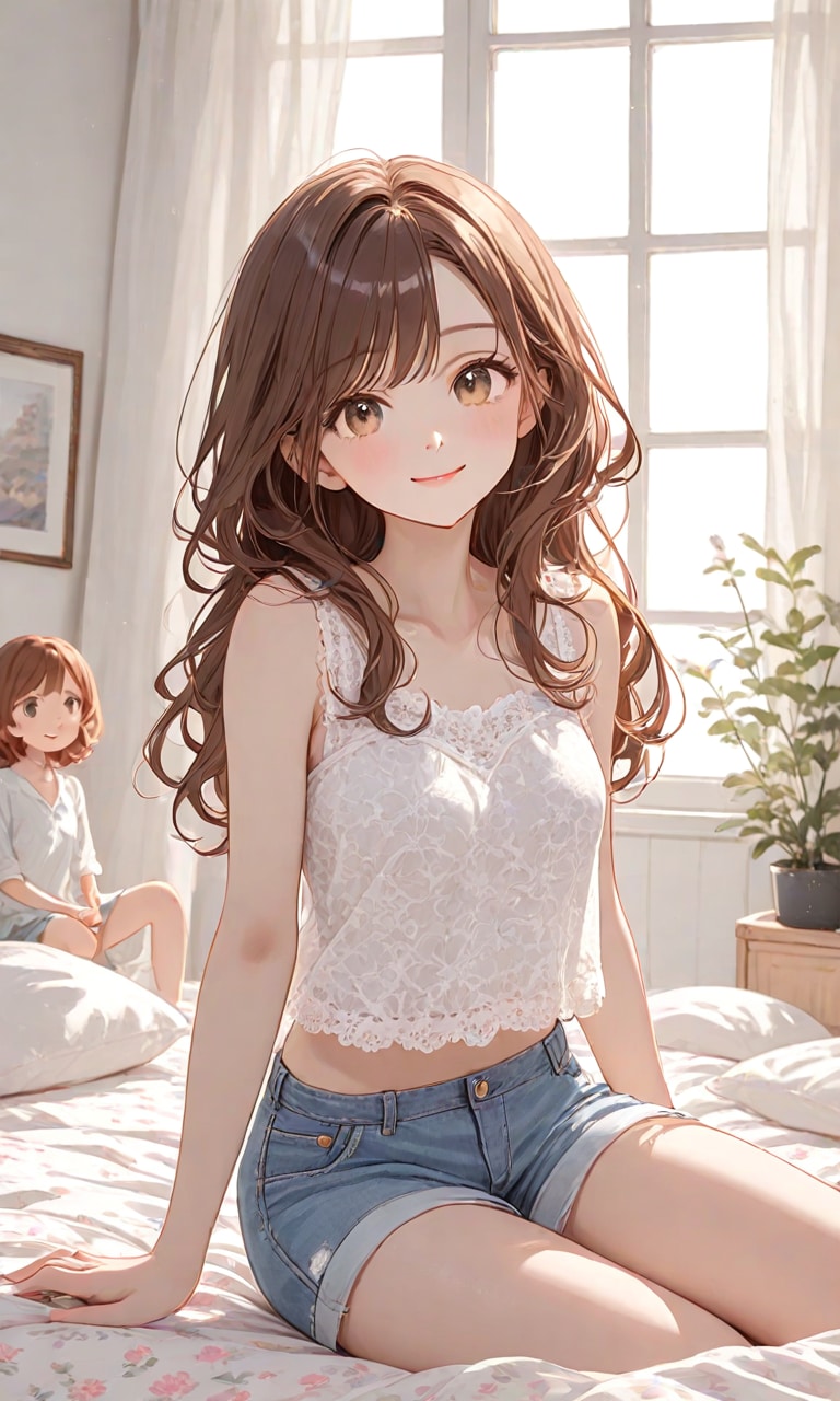 部屋でくつろぐお姉さん | の人気AIイラスト・グラビア