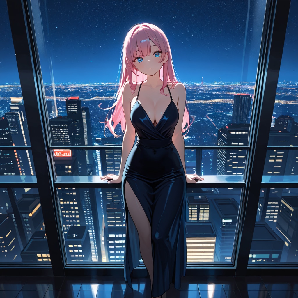 夜景の見えるタワーから