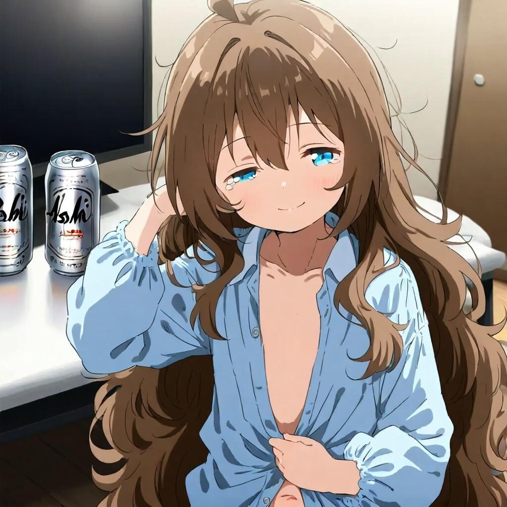 白ワイシャツの小さな女の子